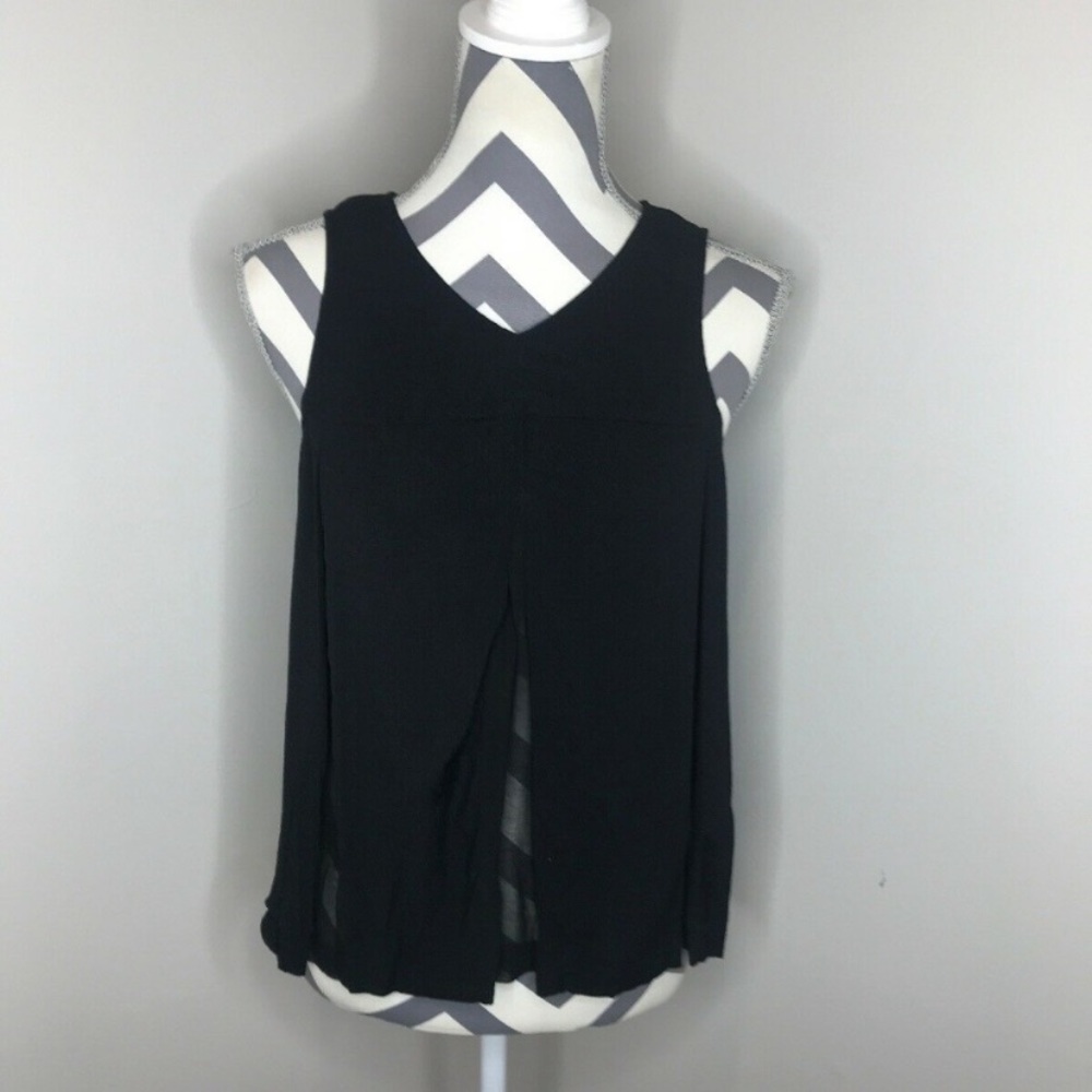 Madewell Black Sleeveless Flowy Tank